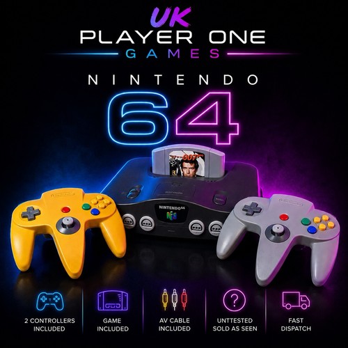 Nintendo console with - nintendo, 64