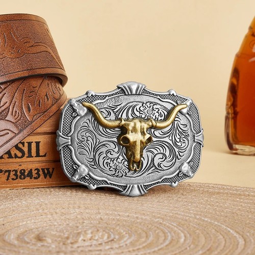 Western belt buckle initial - western,