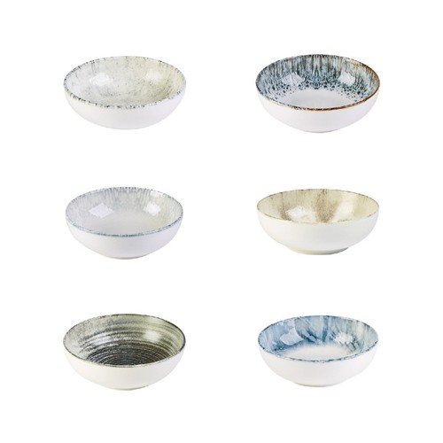 Low bowl 13cm multi colours - bowl, multi-colours
