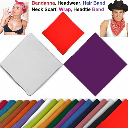 Plain bandanna 100 - cotton, cow