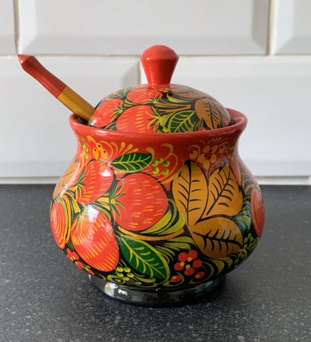 Vintage khokloma hand painted - hand,