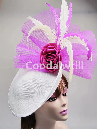 Elegant flower fascinator - elegant,