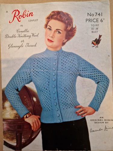 Copy vintage robin knitting - vintage,