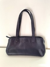 JOBIS leather hand shoulder Bag Dark Blue Womens Ladies 