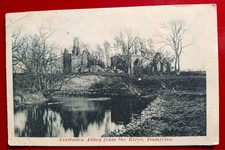 Vintage GWW B&W Postcard - Lincluden Abbey from River, Dumfries - 1903 #25