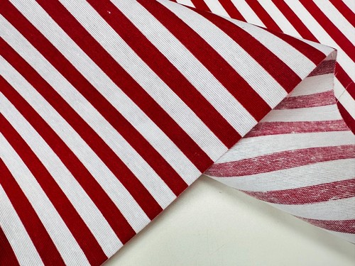 Red stripes nautical teflon - nautical,