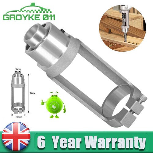 Square hole drill bit adapter - hole,