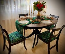 vintage dining table and 4 chairs