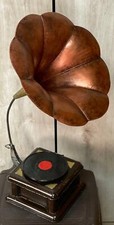 Antique Metal Gramophone