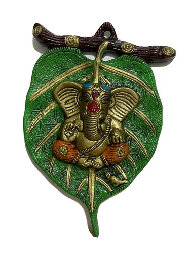 Lord ganesha leaf wall - ganesha, wall/