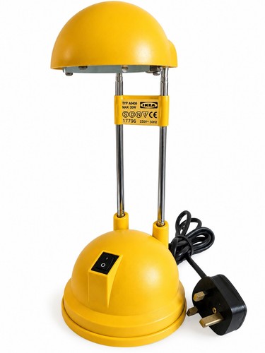 Vintage ikea yellow desk lamp - ikea,