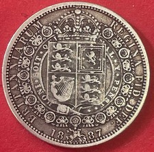 1887 Queen Victoria Half Crown
