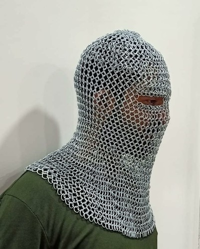 Replica chainmail mail coif - mail,