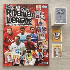 Topps Premier League 2014 Rare Complete Sticker Set And Near Empty Album