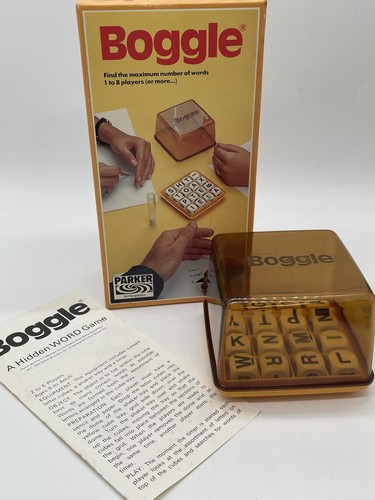 Vintage boggle word game with - vintage,