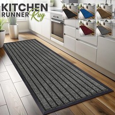 Kitchen Runner Rug Non Slip Hall Hallway Door Mats Heavy Duty Rubber Barrier Mat