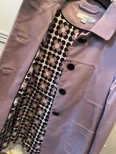 Boden Ladies 100% cotton velvet pale violet purple coat UK12 fits 10