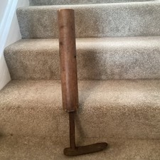 Vintage Cast Iron & Wood Boot