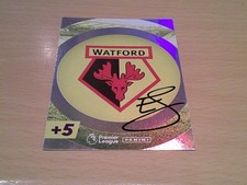 signed watford badge by