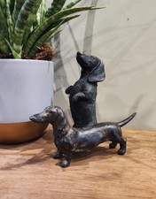 Two dachshund ornaments - dachshund,