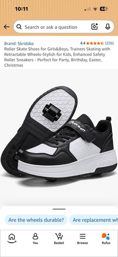 Black and white - and, retractable