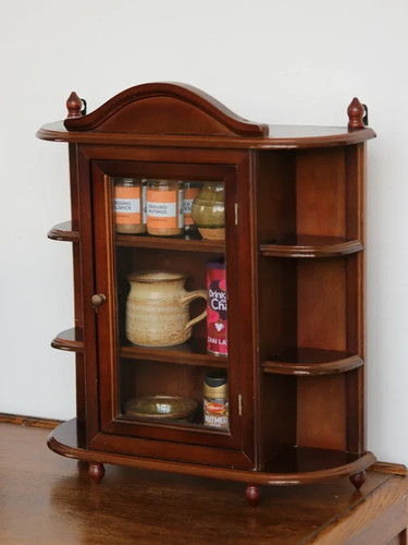 Vintage wooden medium curio - vintage,