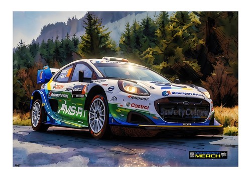 Wrc sport artwork - m-sport, print