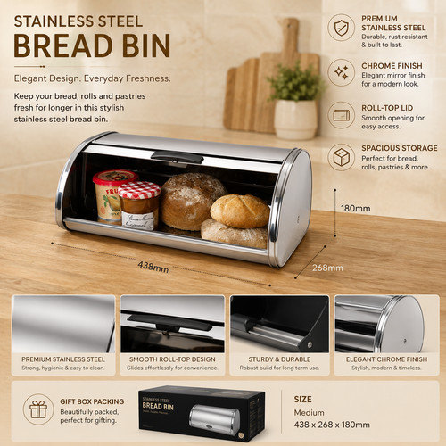 Stainless steel bread - steel,