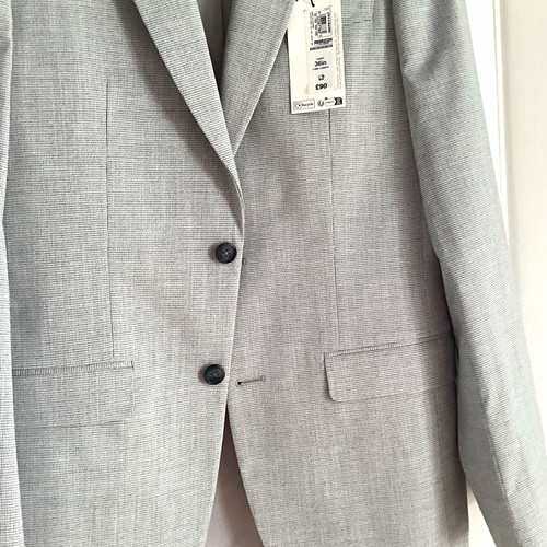 Men grey slim - grey, 36r