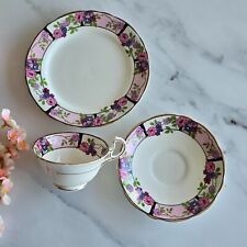 Beautiful Aynsley England Trio Tea Cup Saucer Tea Plate Pattern A4189 Excellent