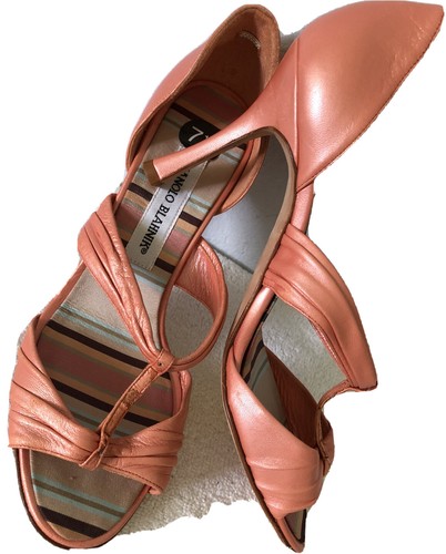 Manolo blahnik leather - manolo,