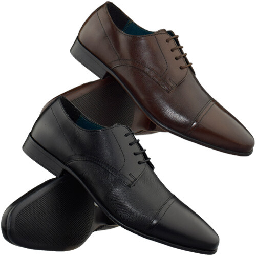 Mens leather lace - leather, smart