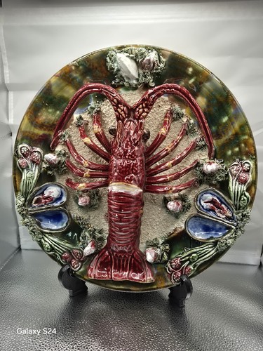 Vintage majolica palissy style - majolica,