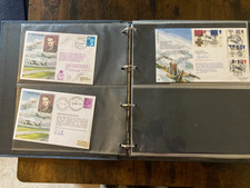 RAF Flown Covers 36 Battle Britain WW2 silk FDCs inc VIP signed inc West VC,