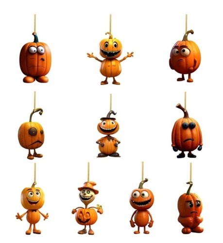 10pcs halloween pumpkin tree - 10pcs,