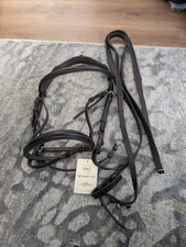 Brown Cob Leather show Bridle