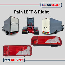 Rear Tail Light LH & RH PAIR for MAN,SCANIA,MERCEDES,VW CHASIS CAB,Luton Vans