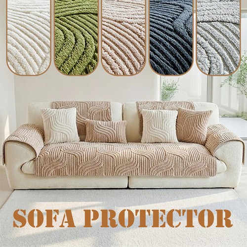 Thick plush sofa cover 4 - plush, 1-4