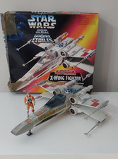 Star Wars The Power of the Force Electronic X Wing Fighter Kenner 1995 + figure