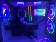 Gaming PC RTX 2060 Super, I5 10500f, 32gb Ram, White Rgb Windows 11