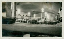 WWII British Army Camp Nissen Hut Interior India  Kit Inspection Photo 4x2.5 In 
