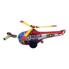 Wind up Tinplate Toy Helicopter Clockwork Toy for Party Toy Child Adults