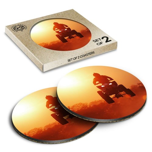 Boxed round coasters - x, atv