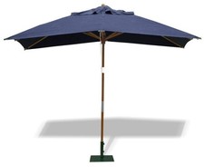 Rectangular Wooden Parasol, 3x2m - 5 colour options