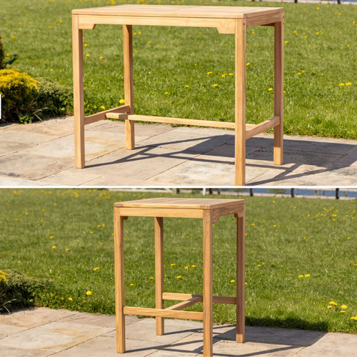 Teak outdoor bar table garden - bar,