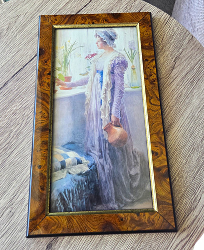 Vintage framed tending the - framed,