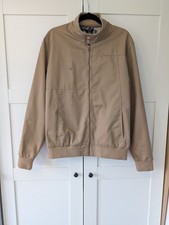 Volcom Men's Harrington Jacket Beige Size L Full Zip Long Sleeve