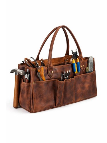 Genuine leather tool bag - leather,
