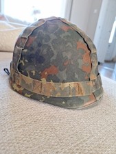 German Army Helmet Flecktarn Dated 1987