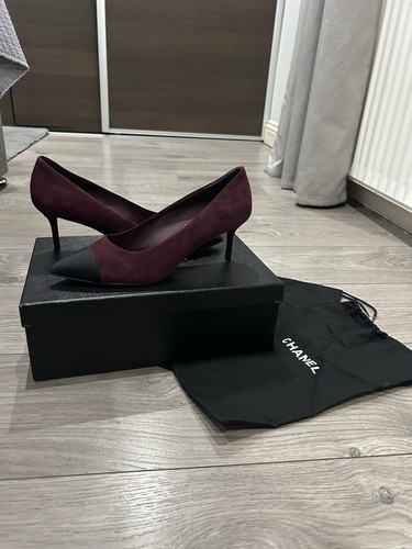 Chanel burgundy suede 2016 - chanel, 16a